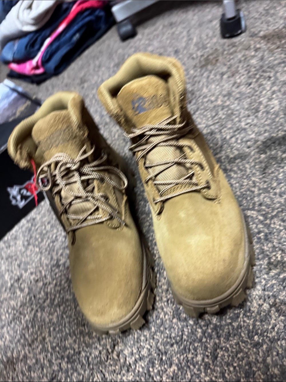 Tan Suede Tactical Boots - Rugged Lace-Up New Rocky Alpha Force 5.5 Men’s